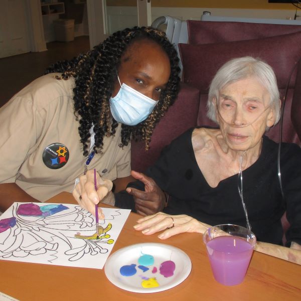 Ferlicia & Lucille painting