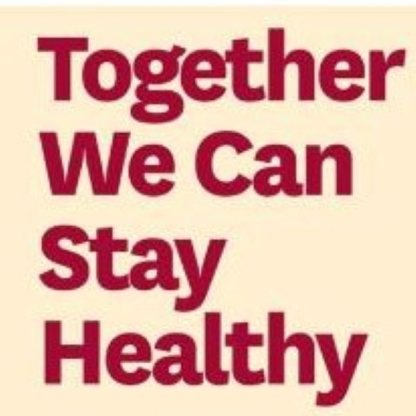 Together we can stay healthy graphic