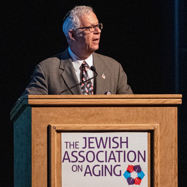 Rabbi speaking at Art of Aging 2019
