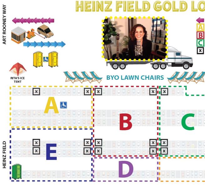 Map of Heinz field