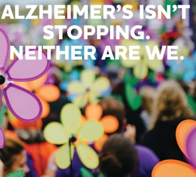 Alzheimer's walk graphic