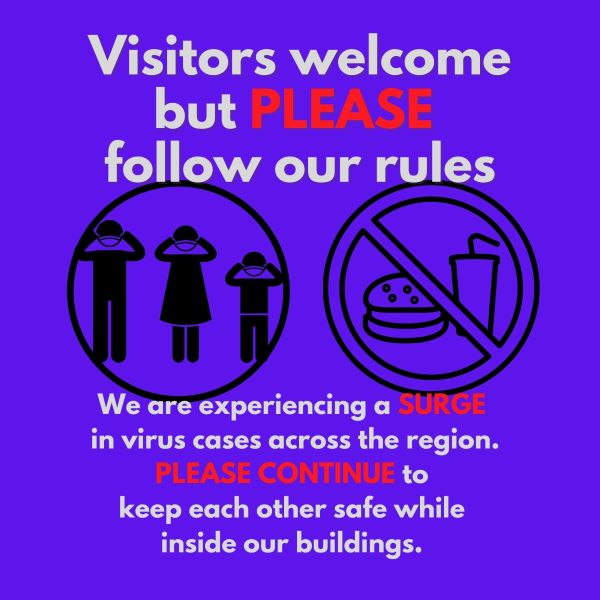 Visitor rules sign
